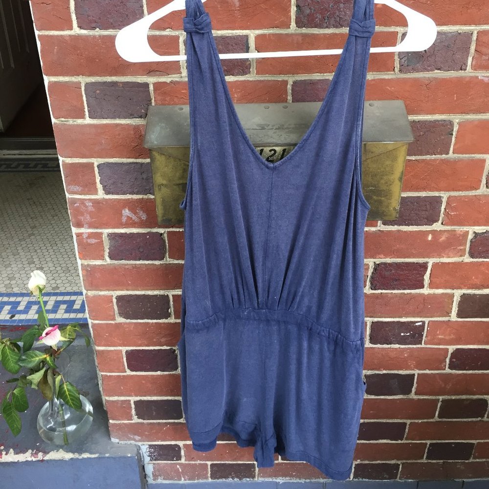 Blue Cotton Anthropologie Romper